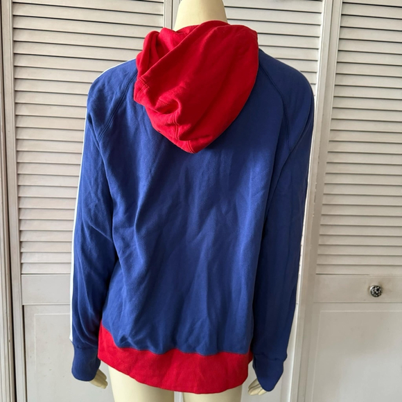 Men's 4her by Carl Banks Hoodie Athletic NYC Fashion XL Red Blue - Picture 2 of 8